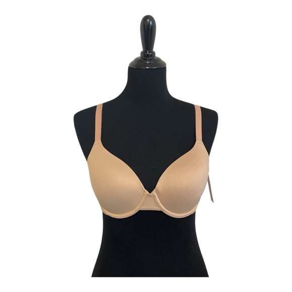 Other - Nude T-Shirt Bra with Smooth Molded Cups and Plunging Neckline